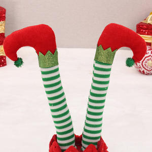 Usine en gros nouvelle décoration de noël fournitures à l'envers elfe jambes fête de vacances décoration intérieure ornements - Product Image 6