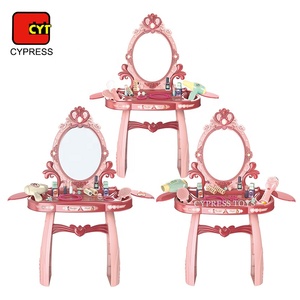 Nuovo Design 2021: Giocattolo Tavolo da <span class=keywords><strong>Trucco</strong></span> per Bambini con <span class=keywords><strong>Set</strong></span> di Cosmetici, Musica e Luci - Product Image 6