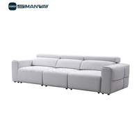 Canapé sectionnel inclinable électrique moderne 3 places en cuir de luxe pour salon - Vente en gros usine