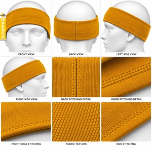 SAMAVIA Diadema deportiva de nailon unisex, banda elástica para el sudor, accesorios para fitness, correr, gimnasio, yoga - Product Image 5