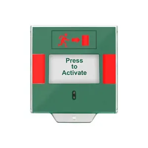Кнопка аварийного разбивания стекла, система пожарной сигнализации, кнопка сброса аварийного выхода со светодиодным контролем доступа