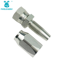 26718D-R5 JIC Connecteurs Femelles en Acier au Carbone Zingué Haute Pression, Adaptateur Pivotant Réutilisable pour Tuyaux Hydrauliques