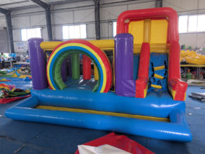 <span class=keywords><strong>Mini</strong></span> Castillo Inflable con Tobogán para Niños, Uso Interior y Exterior, Material de Lona de PVC de 0.55mm, Fácil de Instalar, para 5-12 Personas - Product Image 3