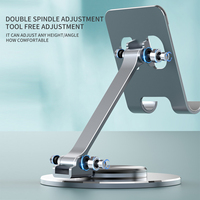 Support de tablette pour bureau avec base en métal pour tablette téléphone multi-angles réglable pliable universel prend en charge les appareils de 4 à 12 pouces