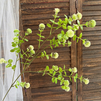 Plantes artificielles d'intérieur en plastique de haute qualité de 105 cm, verdure, petites feuilles vertes, longue branche, pour mariage, Noël
