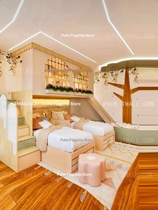 <span class=keywords><strong>Letto</strong></span> a castello in legno massello <span class=keywords><strong>per</strong></span> bambini, con contenitore, trasformabile da monolocale a due camere, ideale <span class=keywords><strong>per</strong></span> camerette da principessa, <span class=keywords><strong>per</strong></span> famiglie e appartamenti piccoli. - Product Image 4
