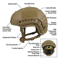 Casque tactique balistique FAST MICH Wendy System BR1 BR2 personnalisé en usine, en ABS, PE, Aramid IIIA