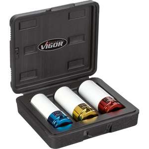 VIGOR - V2522 <b>Impact</b> <b>socket</b> set 1/2'' (3 pcs.) - EAN 4047728025225 <b>IMPACT</b> <b>SOCKETS</b> AND ACCESSORIES - Product Image 1