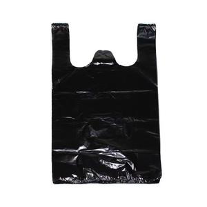 Sacs poubelles jetables en plastique extra-épais noirs de type gilet pour la maison, la cuisine, les dortoirs des étudiants - Disponibles en gros - Product Image 1