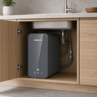 Système de filtration d'eau par osmose inverse électrique VAMIA 600G pour usage domestique et professionnel sous évier