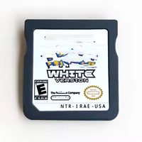Cartouche de jeu blanche et noire pour consoles de jeux vidéo DS nds