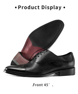 Chaussures habillées carrées à lacets pour hommes, en cuir véritable de haute qualité, légères, respirantes, antidérapantes, idéales pour les soirées – Nouveauté très prisée - Product Image 5