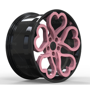 Jantes en aluminium forgé 6061-T6 Speedmega Monoblock 19 pouces noir rose personnalisées 5x120 5x112 pour Premium 3.0 2020 - Product Image 3