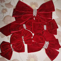 Ruban en velours SAS, ruban en satin, ruban rouge du Nouvel An, ruban pour emballages cadeaux, décoration de scènes de fêtes, accessoires de bricolage