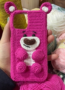 Coque de téléphone personnalisable Granny Lovely Crochet Square 1 Orange neutre pour iPhone - Product Image 6