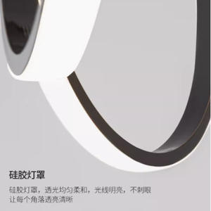 Lámpara de Araña Doble en Forma de U Posmoderna para Sala de Estar, Diseño Nórdico Minimalista, Lámpara Lineal Personalizada para Dormitorio - Product Image 5