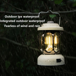 Nuevas luces de camping retro para exteriores, luces portátiles para exteriores, luces de camping regulables, luces de ambiente, muy vendidas. - Product Image 2