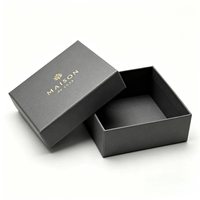 Contenedor de Regalo de Cartón Personalizado al por Mayor con Logotipo Estampado en Caliente, Pedido de Pequeños Lotes para Almacenamiento y Empaque de Anillos y Pendientes