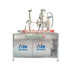 Semi Automatic Aerosol Filling Machine 4 In 1