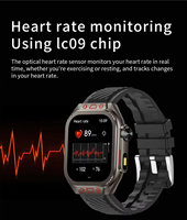 Montre connectée tendance en promotion, écran TFT carré, IP67, grand écran, charge sans fil, bouton rotatif, batterie 300 mAh, deux bracelets