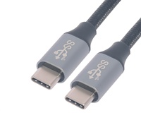 Kabel Data Pengisian Cepat USB 3.2 Gen 2 USB Type-C ke USB Type-C 4K 60Hz 20Gbps PD 60W