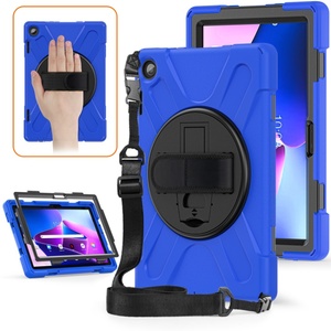 Per <span class=keywords><strong>Lenovo</strong></span> Tab <span class=keywords><strong>M10</strong></span> Plus 3rd Gen 2022 10.6 "TB-125F TB-128F Silicone antiurto tracolla rotazioni robusto <span class=keywords><strong>custodia</strong></span> per <span class=keywords><strong>Tablet</strong></span> - Product Image 2