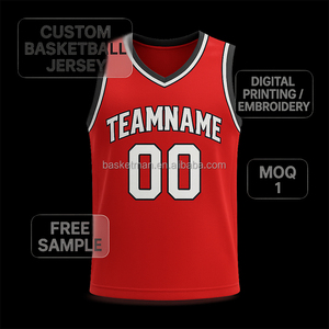 Bán Buôn Tùy Chỉnh Chất Lượng Cao In/Thêu Người Đàn Ông Của <span class=keywords><strong>Retro</strong></span> Bóng Rổ Jerseys Nhanh Chóng Làm Khô Lưới Thoáng Khí Cho Người Lớn - Product Image 2