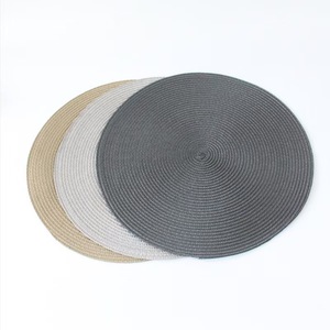 Napperons ronds en plastique tissé Décorations <span class=keywords><strong>de</strong></span> <span class=keywords><strong>table</strong></span> <span class=keywords><strong>de</strong></span> cuisine <span class=keywords><strong>de</strong></span> 15 pouces Dessous <span class=keywords><strong>de</strong></span> plat pour casseroles chaudes Poêles <span class=keywords><strong>Table</strong></span> à manger Napperons - Product Image 1