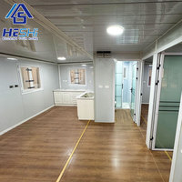 Maison conteneur préfabriquée extensible de 20 pieds et 40 pieds prête à être expédiée, à vendre, livraison rapide, mini-maison préfabriquée 3, 4 ou 5 chambres