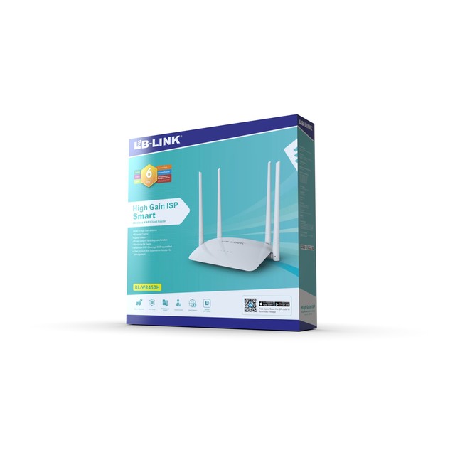 BL-WR450H 300Mbps with 4 Antennas Wireless Wifi Modem Router APP Control Wireless Router WIFI Repeater AP Router