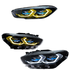 Nuovo Design Fari per Auto <span class=keywords><strong>F20</strong></span> 2015-2018 F21 <span class=keywords><strong>116i</strong></span> 118i 120i, Proiettore LED con Lente, Design DRL 6000K - Product Image 1