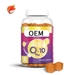 OEM Formula Natural Peach Flavour Heart Health Support Coenzyme Q10 CoQ10 Gummies For Old People