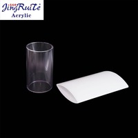 Tuyau en polycarbonate transparent en PMMA de grand diamètre personnalisé, tube en acrylique