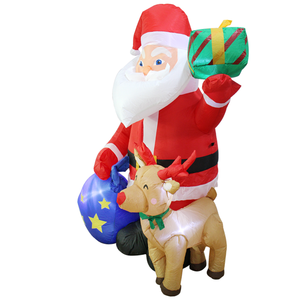Renne gonflable de <span class=keywords><strong>Noël</strong></span> 6FT avec <span class=keywords><strong>Père</strong></span> <span class=keywords><strong>Noël</strong></span> et sac cadeau <span class=keywords><strong>Père</strong></span> <span class=keywords><strong>Noël</strong></span> gonflable de <span class=keywords><strong>Noël</strong></span> en plein air avec lumières LED - Product Image 5