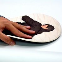 Tapis de souris Gel, pour homme, personnalisé, avec contour en caoutchouc