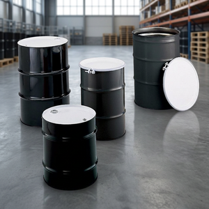 Nouvelle livraison Fûts en acier inoxydable à toit ouvert de 200L de 55 gallons et fûts à tête en acier bleu Fûts en métal de 210l ou 220 l en acier - Product Image 3