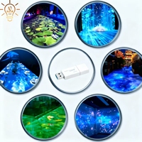 Projecteur LED 3D personnalisé, lumières laser, faisceau LED RGBW, lumière IP67 en alliage d'aluminium, lumières publicitaires extérieures pour bâtiments