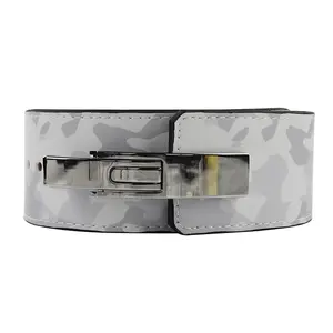 Cinturón con Hebilla de <span class=keywords><strong>Palanca</strong></span> de 13mm de Grosor en Color Personalizado, Venta al por Mayor de Cinturón de <span class=keywords><strong>Palanca</strong></span> de Piel de Vaca para Levantamiento de Pesas con Camuflaje - Product Image 4