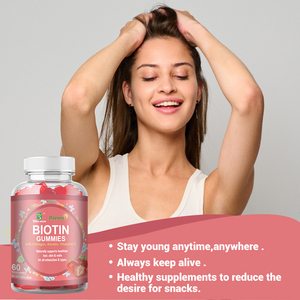 Fábrica OEM Etiqueta privada Biotin Gummy Multi Vitamins a B C D E softcandy colágeno queratina vitamina C para el cabello piel uñas gomitas - Product Image 4