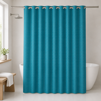 Rideau de douche 140 GSM avec 12 œillets, 72*72 pouces, tissu 100% polyester, couleurs unies