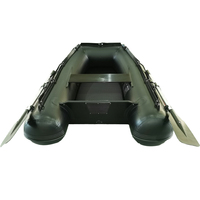 Bateau de Pêche FRESSUN pour 2 Personnes, Petit Bateau Gonflable avec Moteur, Mini Bateau de Sauvetage Rapide Sportif