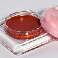Krim bedak perona pipi wajah merah muda krim riasan wajah bentuk hati Vegan tahan lama Label pribadi perona pipi