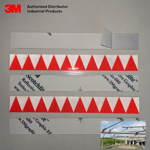 Film réfléchissant 3M 680 Scotchlite, feuillard personnalisé, rubans réfléchissants blancs et rouges 3M, découpe à la forme, sécurité du transport, autocollants réfléchissants 3M - Product Image 2