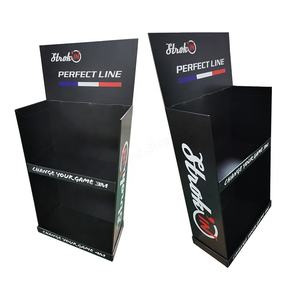 Soporte de papel de cartón POP personalizado Soporte de estante de exhibición de <span class=keywords><strong>piso</strong></span> de cartón promocional plegable - Product Image 3