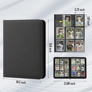 texture material <b>pokemoned</b> <b>binders</b> 9 pockets trading card sports card <b>binder</b> - Product Image 4