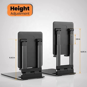 Support de tablette portable réglable en hauteur/angle pliable <span class=keywords><strong>I</strong></span> <span class=keywords><strong>Pad</strong></span> <span class=keywords><strong>Stand</strong></span> jusqu'à 12.9 ", support de tablette de téléphone en aluminium compatible - Product Image 4