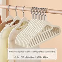 Lot de 50 cintres modernes antidérapants à épaules larges en velours ultra-minces pour vêtements