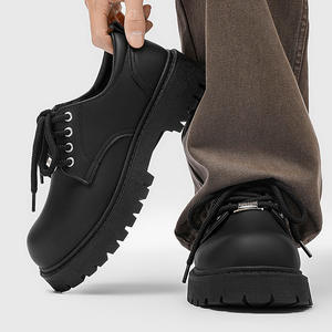 Zapatos Derby de Hombre con Cordones y Plataforma Interna de 10cm, Modelo 2026, de Microfibra, Estilo Moderno - Product Image 2