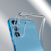 Coque de téléphone en TPU transparent Simple pour Samsung Galaxy S23 S22 S21 S20 FE Plus Ultra mince Coque arrière souple Coque complète
