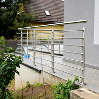 Rampe en acier inoxydable SUS304 pour extérieur, jardin, salle de bain, terrasse, escalier, piscine, balustrade, clôture de sécurité